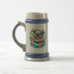 Caneca De Cerveja Clipart de Sublimação de Coala de Verão-97702