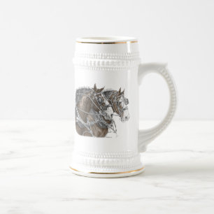 Caneca De Cerveja Clydesdale Draft Horse Team