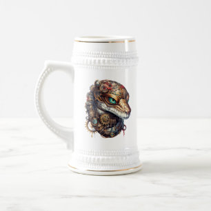 Caneca De Cerveja Cobra Steampunk