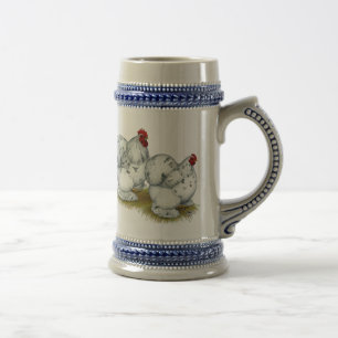 Caneca De Cerveja Cochin:  Galinhas anãs do respingo