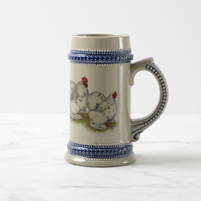 Caneca De Cerveja Cochin:  Galinhas anãs do respingo (Direita)