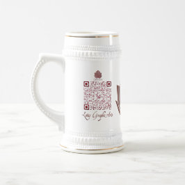 Caneca De Cerveja Código QR para uso multiuso