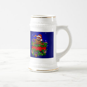 Caneca De Cerveja Coelho Natal
