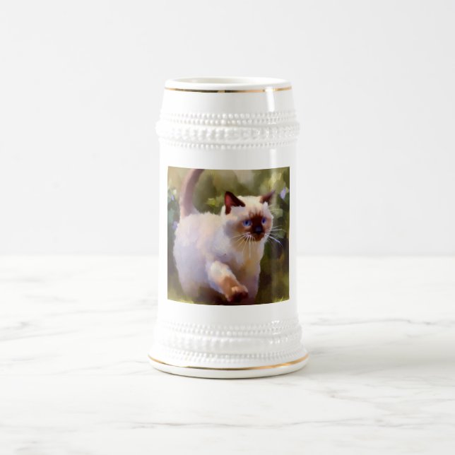 Caneca De Cerveja Colorpoint Shorthair Cat (Centro)