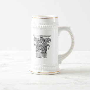 Caneca De Cerveja Coluna Grega