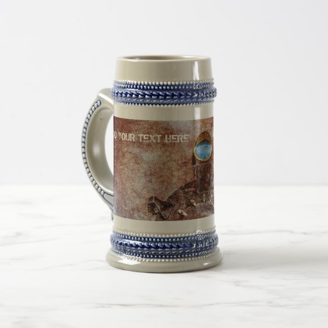 Caneca De Cerveja Com Cheio De Steam Ligado (Frente Esquerda)