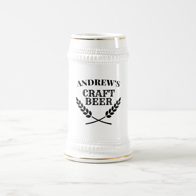 Caneca de cerveja com nome personalizado para cerv (Centro)