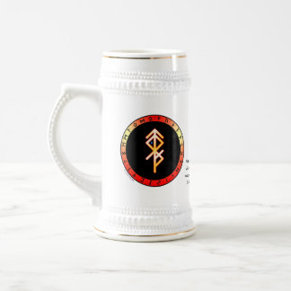 Caneca de Cerveja com Runa de Dança da Vitória