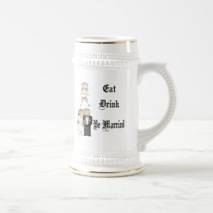 Caneca De Cerveja Coma, Beba, Se Case