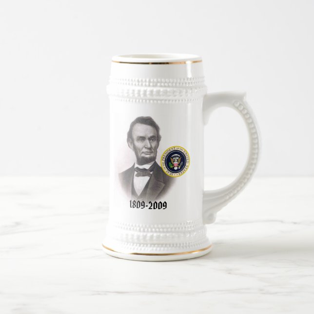 Caneca De Cerveja Comemorativo bicentenário de Abraham Lincoln (Direita)