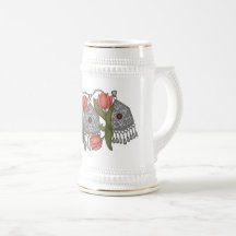 Condecoração de Onirzhyek kazakh com tulips Mug