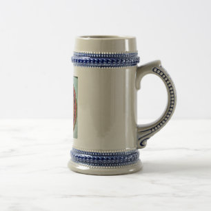 Caneca De Cerveja Cone do pinho - imagem pintada abstrato do pólen