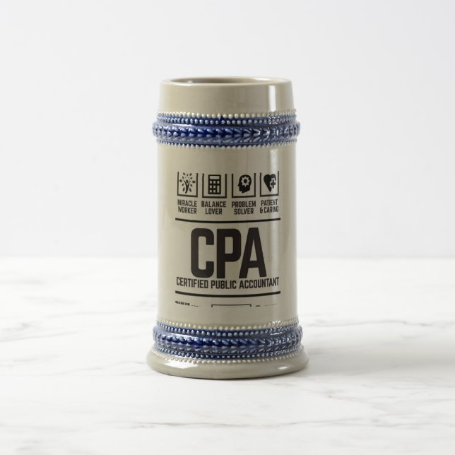 Caneca De Cerveja contabilista público certificado-CPA (Centro)