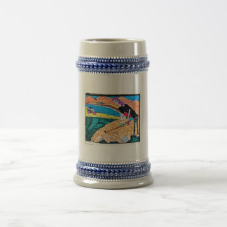 Caneca De Cerveja cor abstrata de golfe