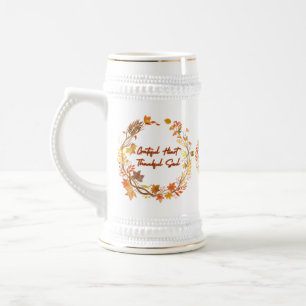 Caneca De Cerveja Coração Grato Alma Agradecida