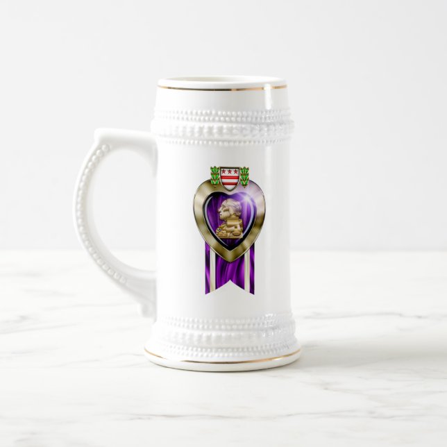 Caneca De Cerveja "CORAÇÃO RÚPIDA" personalizável (Esquerda)