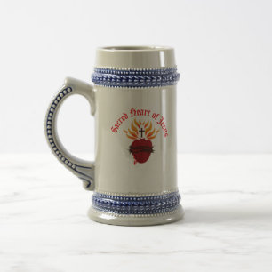 Caneca De Cerveja Coração Sagrado de Jesus