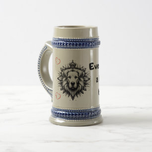 Caneca De Cerveja Corações em Coração: Abraçando o Leão em Cada Ação