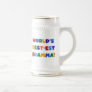 Caneca De Cerveja Cores brilhantes do Melhor-est Gramma do mundo