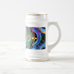 Caneca De Cerveja Cores do Universo Mandala