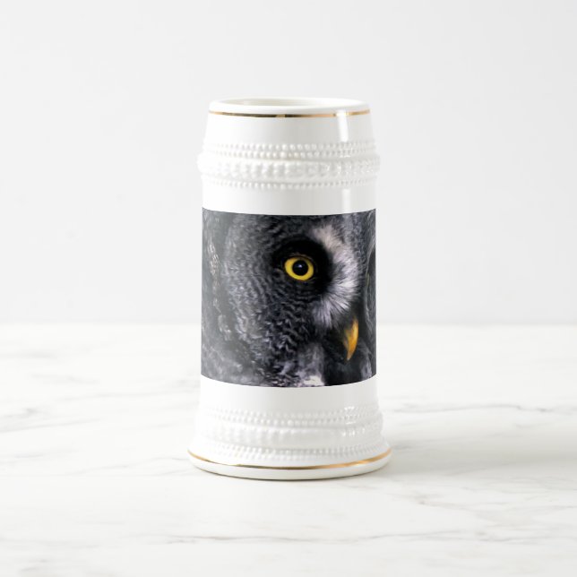 Caneca De Cerveja Coruja Cinzenta Grande (Centro)