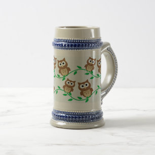Caneca De Cerveja Corujas bonitos