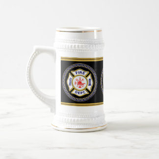Caneca De Cerveja Crachá Azul E Branco do Logotipo do Departamento d