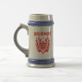Caneca De Cerveja Crânio de Demônio Maligno - Teto Gráfico de Horror