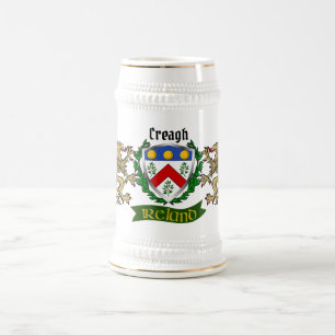Caneca De Cerveja Creagh Irish Shield Personalizado