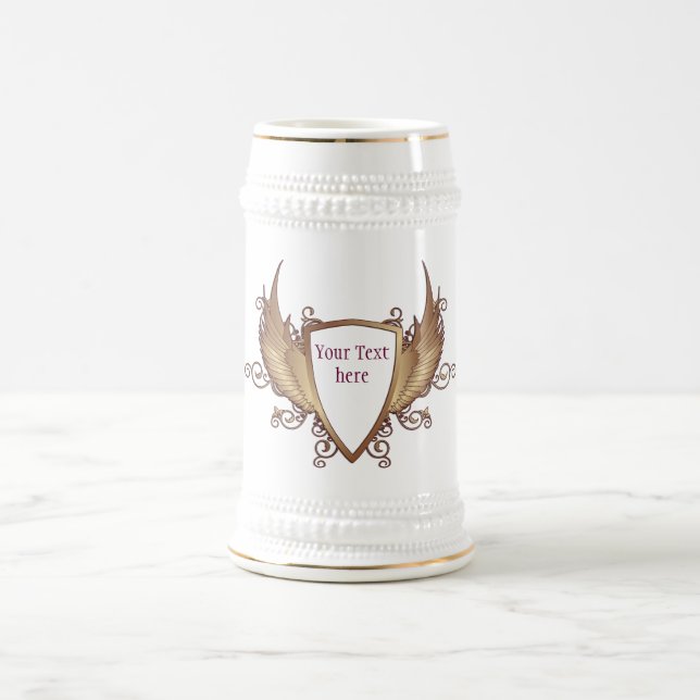Caneca De Cerveja CRESCER com WINGS + seu texto (Centro)