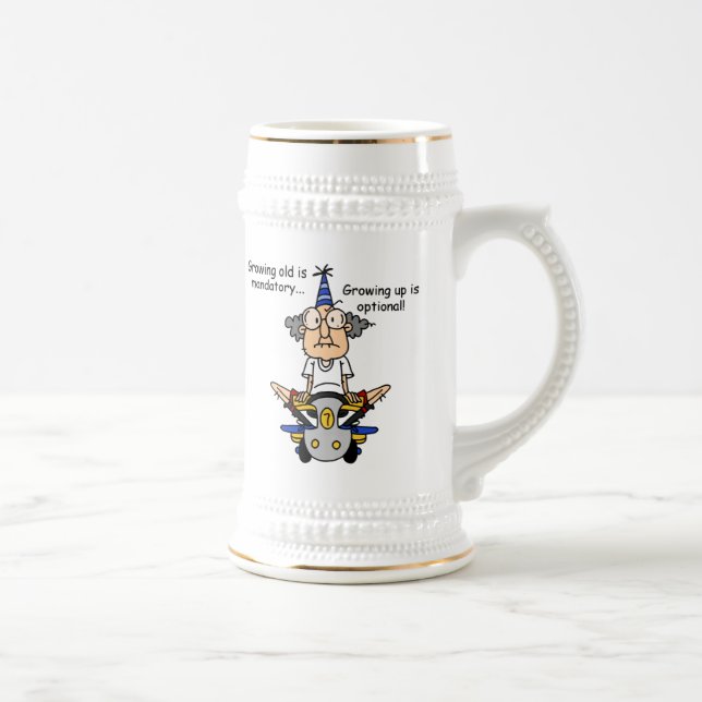 Caneca De Cerveja Crescer é um humor opcional (Direita)