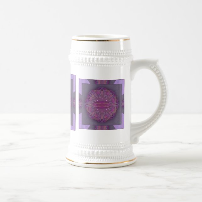 Caneca De Cerveja Criação de Mandala (Direita)