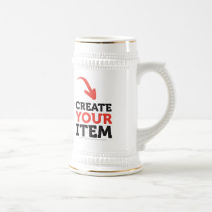 Caneca De Cerveja CRIE-O-SEU Design personalizado de upload DIY para