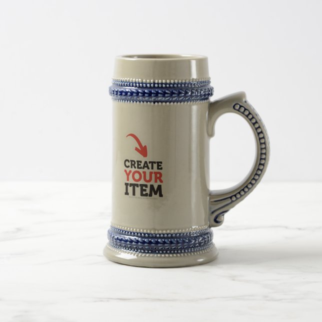 Caneca De Cerveja CRIE-O-SEU DIY Personalizado de design para upload (Direita)