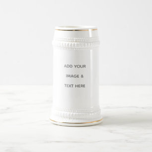 Caneca De Cerveja Crie seu próprio branco 