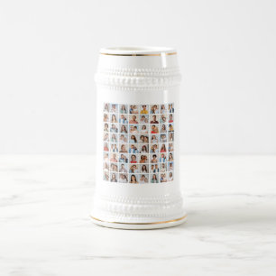 Caneca De Cerveja Crie Sua Própria Colagem de 64 Fotos