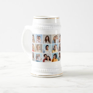 Caneca De Cerveja Crie Sua Própria Colagem De Fotos 24