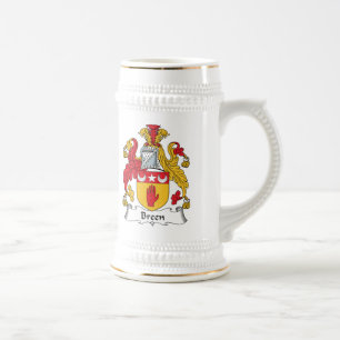 Caneca De Cerveja Crista da família de Breen
