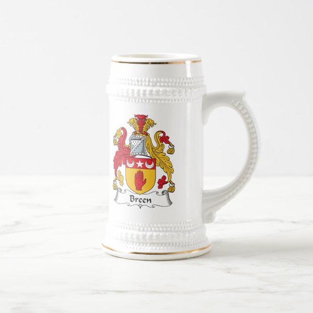 Caneca De Cerveja Crista da família de Breen (Direita)