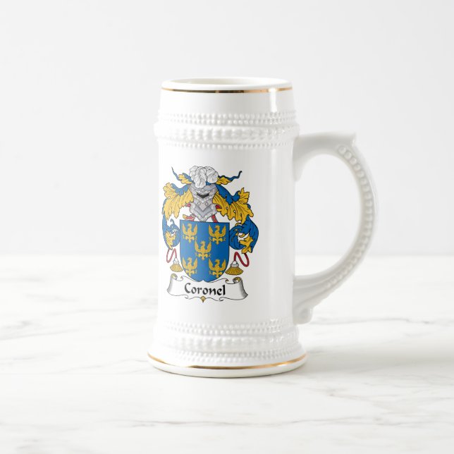 Caneca De Cerveja Crista da família de Coronel (Direita)