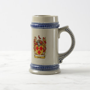CANECA DE CERVEJA CRISTA DA FAMÍLIA DE COSTELLO - BRASÃO DE COSTEL