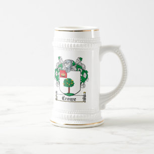 Caneca De Cerveja Crista da família de Crowe