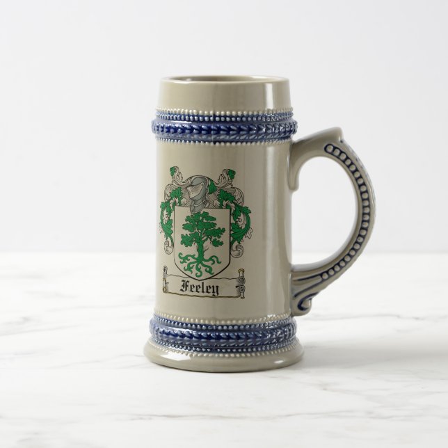 Caneca De Cerveja Crista da família de Feeley (Direita)