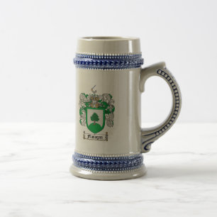 CANECA DE CERVEJA CRISTA DA FAMÍLIA DE FLANAGAN - BRASÃO DE FLANAG