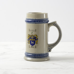 CANECA DE CERVEJA CRISTA DA FAMÍLIA DE FLYNN - BRASÃO DE FLYNN