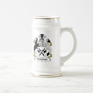 Caneca De Cerveja Crista da família de Maddison