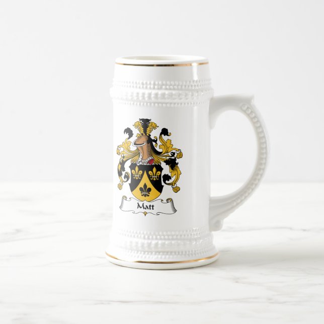 Caneca De Cerveja Crista da família de Matt (Direita)
