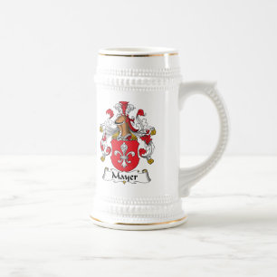 Caneca De Cerveja Crista da família de Mayer