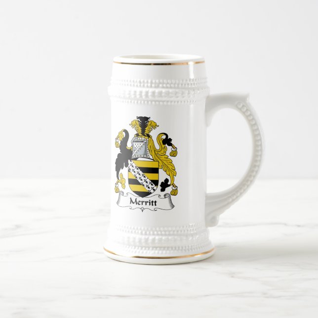 Caneca De Cerveja Crista da família de Merritt (Direita)