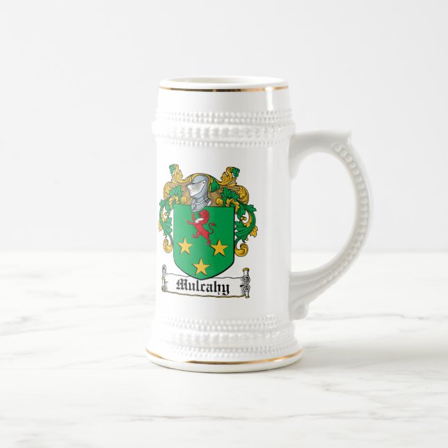 Caneca De Cerveja Crista da família de Mulcahy (Direita)